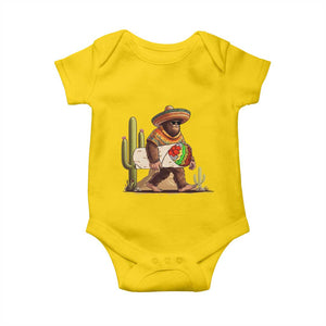 Funny Cinco De Mayo Bigfoot Burrito Lover Gift Baby Onesie TS12 Daisy Print Your Wear