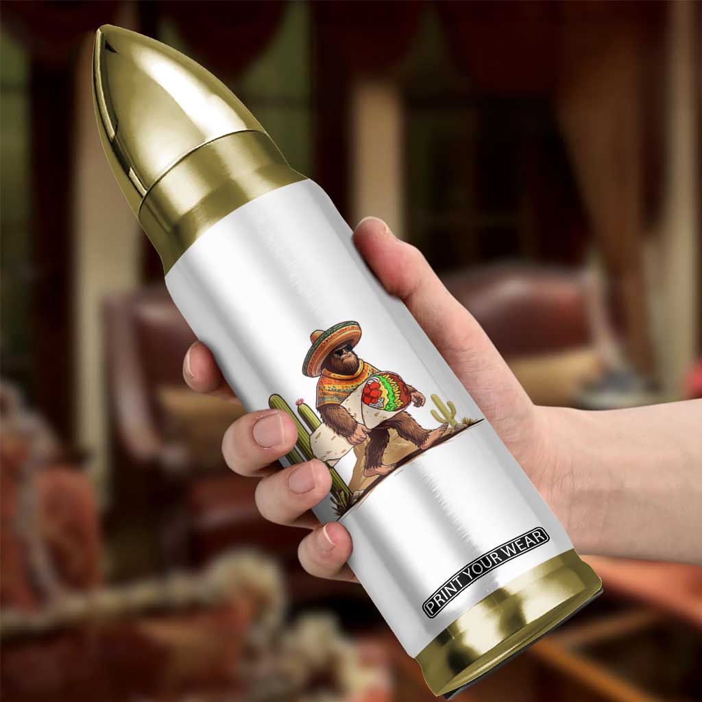 Funny Cinco De Mayo Bigfoot Burrito Lover Gift Bullet Tumbler TS12 Print Your Wear