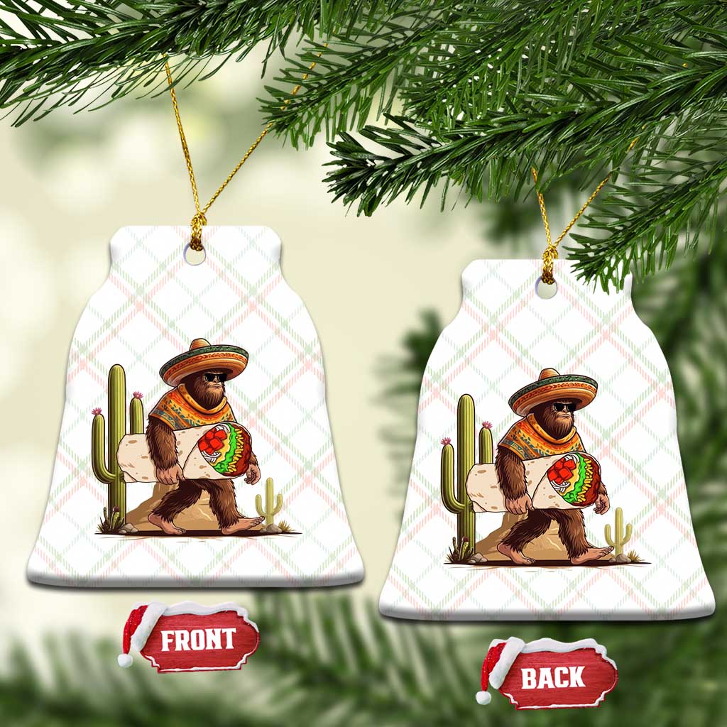 Funny Cinco De Mayo Bigfoot Burrito Lover Gift Ceramic Ornament TS12 Print Your Wear