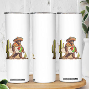 Funny Cinco De Mayo Bigfoot Burrito Lover Gift Skinny Tumbler TS12 Print Your Wear