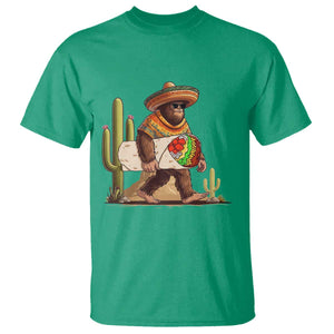 Funny Cinco De Mayo Bigfoot Burrito Lover Gift T Shirt TS12 Irish Green Print Your Wear
