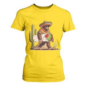 Funny Cinco De Mayo Bigfoot Burrito Lover Gift T Shirt For Women TS12 Daisy Print Your Wear