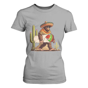 Funny Cinco De Mayo Bigfoot Burrito Lover Gift T Shirt For Women TS12 Sport Gray Print Your Wear