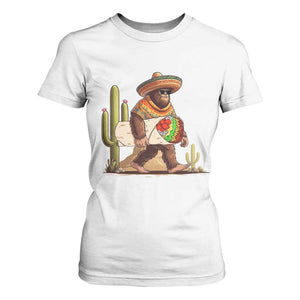 Funny Cinco De Mayo Bigfoot Burrito Lover Gift T Shirt For Women TS12 White Print Your Wear