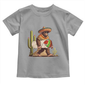 Funny Cinco De Mayo Bigfoot Burrito Lover Gift Toddler T Shirt TS12 Sport Gray Print Your Wear