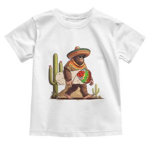 Funny Cinco De Mayo Bigfoot Burrito Lover Gift Toddler T Shirt TS12 White Print Your Wear