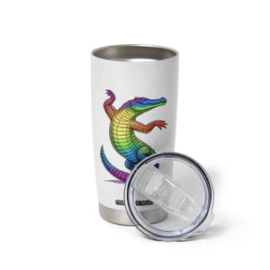 Funny Rainbow Gator LGBTQ Pride Support Tumbler Cup TS12 Print Your Wear