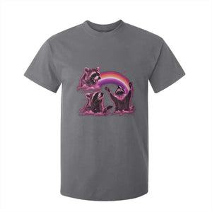 Funny Pink Raccoon Live Laugh T Shirt For Kid Lesbian Pride Month
