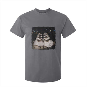 Funny Lesbian Raccoon Engagement T Shirt For Kid LGBTQ Pride Gift