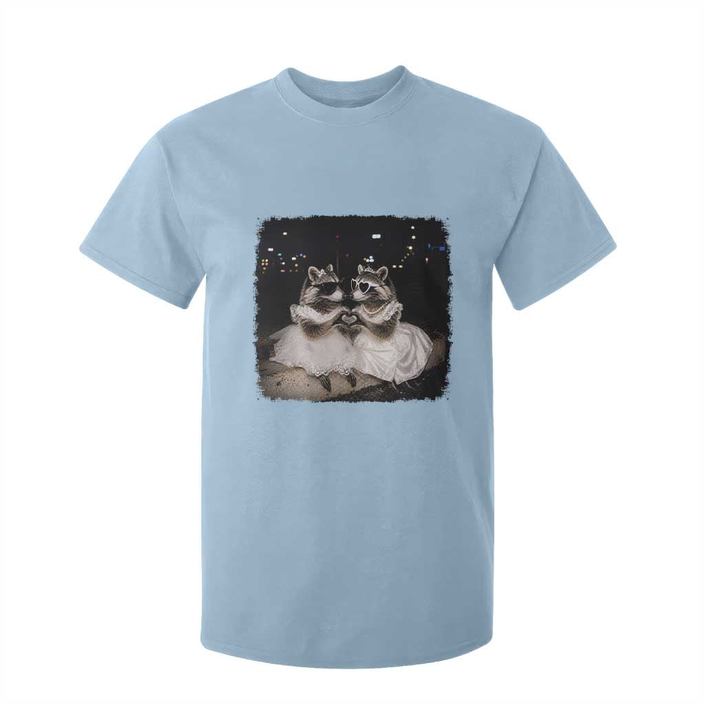 Funny Lesbian Raccoon Engagement T Shirt For Kid LGBTQ Pride Gift