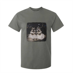 Funny Lesbian Raccoon Engagement T Shirt For Kid LGBTQ Pride Gift