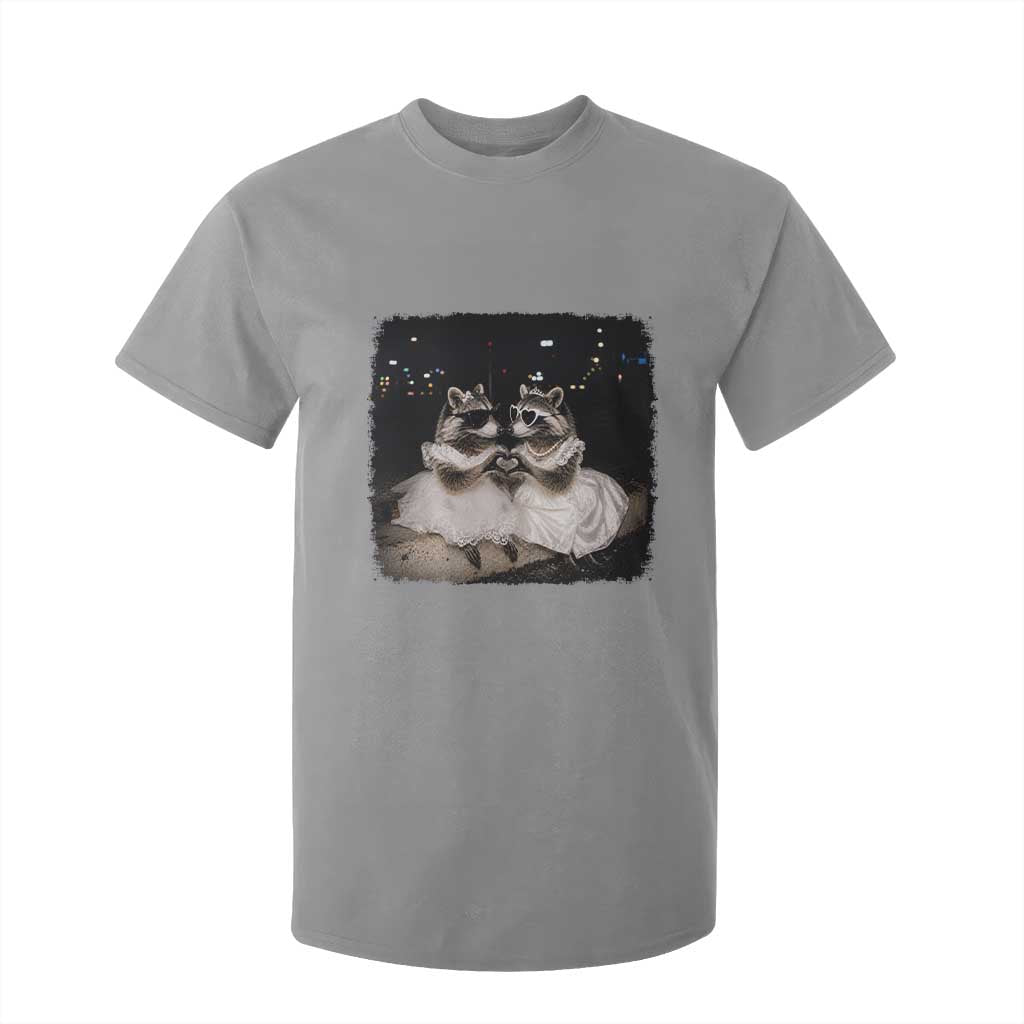 Funny Lesbian Raccoon Engagement T Shirt For Kid LGBTQ Pride Gift