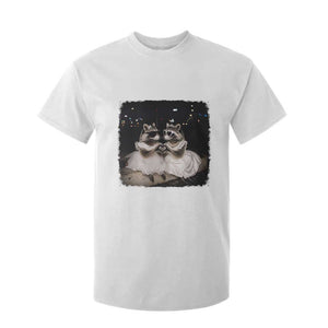 Funny Lesbian Raccoon Engagement T Shirt For Kid LGBTQ Pride Gift