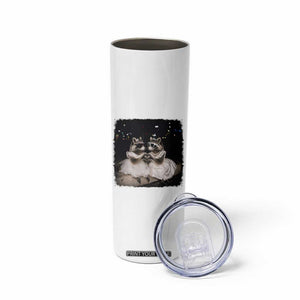 Funny Lesbian Raccoon Engagement Skinny Tumbler LGBTQ Pride Gift