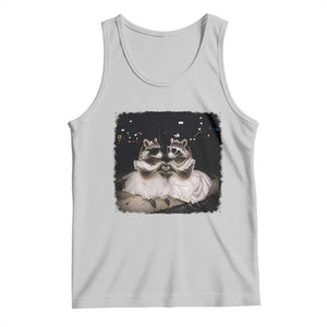 Funny Lesbian Raccoon Engagement Tank Top LGBTQ Pride Gift