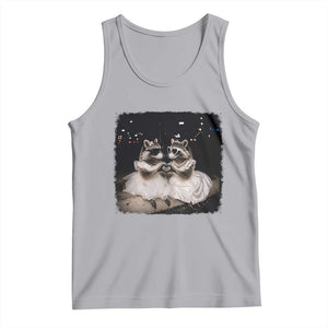 Funny Lesbian Raccoon Engagement Tank Top LGBTQ Pride Gift