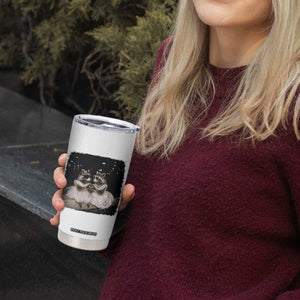 Funny Lesbian Raccoon Engagement Tumbler Cup LGBTQ Pride Gift TS12 Print Your Wear