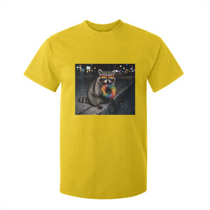 Raccoon Eating Baguette Graphic T Shirt For Kid Humorous Gay Pride Gift TS12 Daisy Print Your Wear