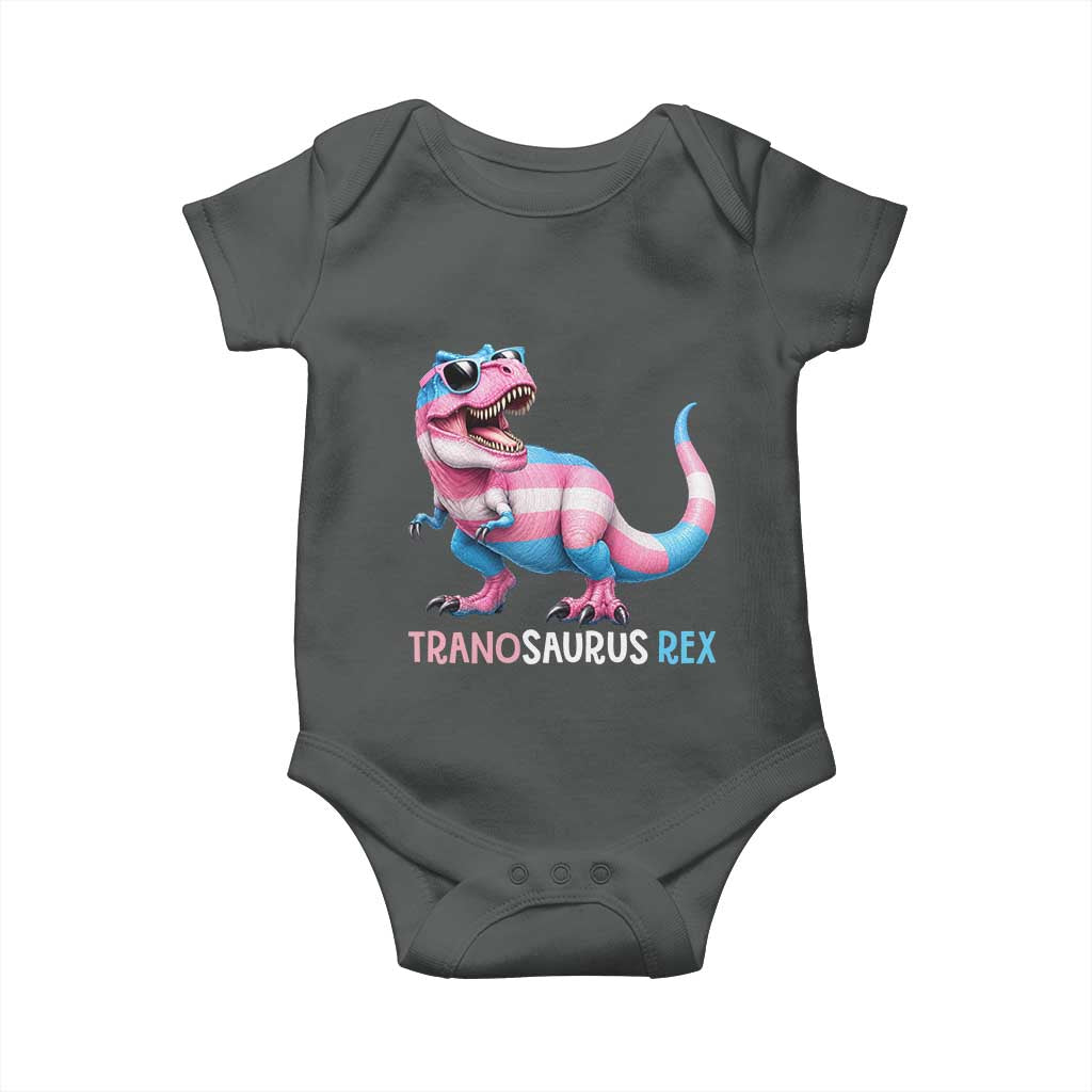 Transaurus Rex Transgender Pride Baby Onesie Funny Dinosaur Lover