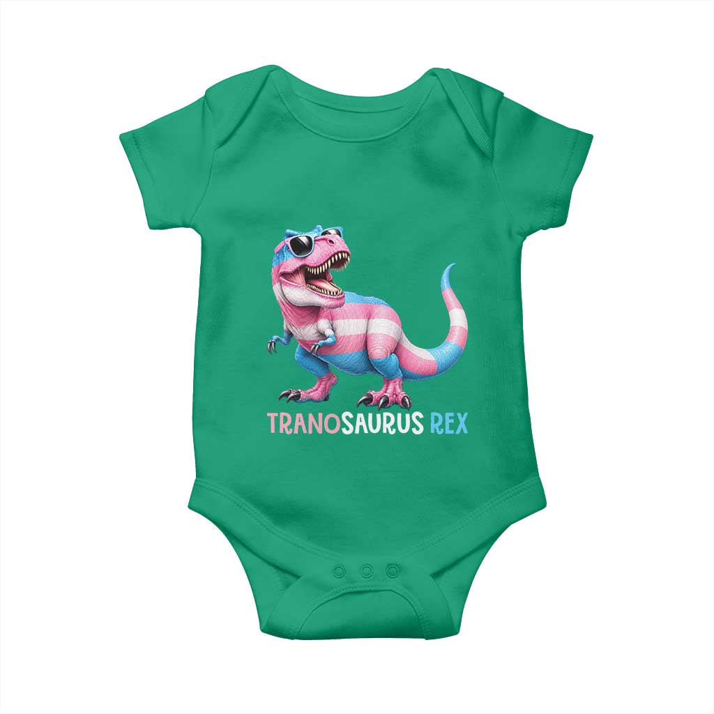 Transaurus Rex Transgender Pride Baby Onesie Funny Dinosaur Lover