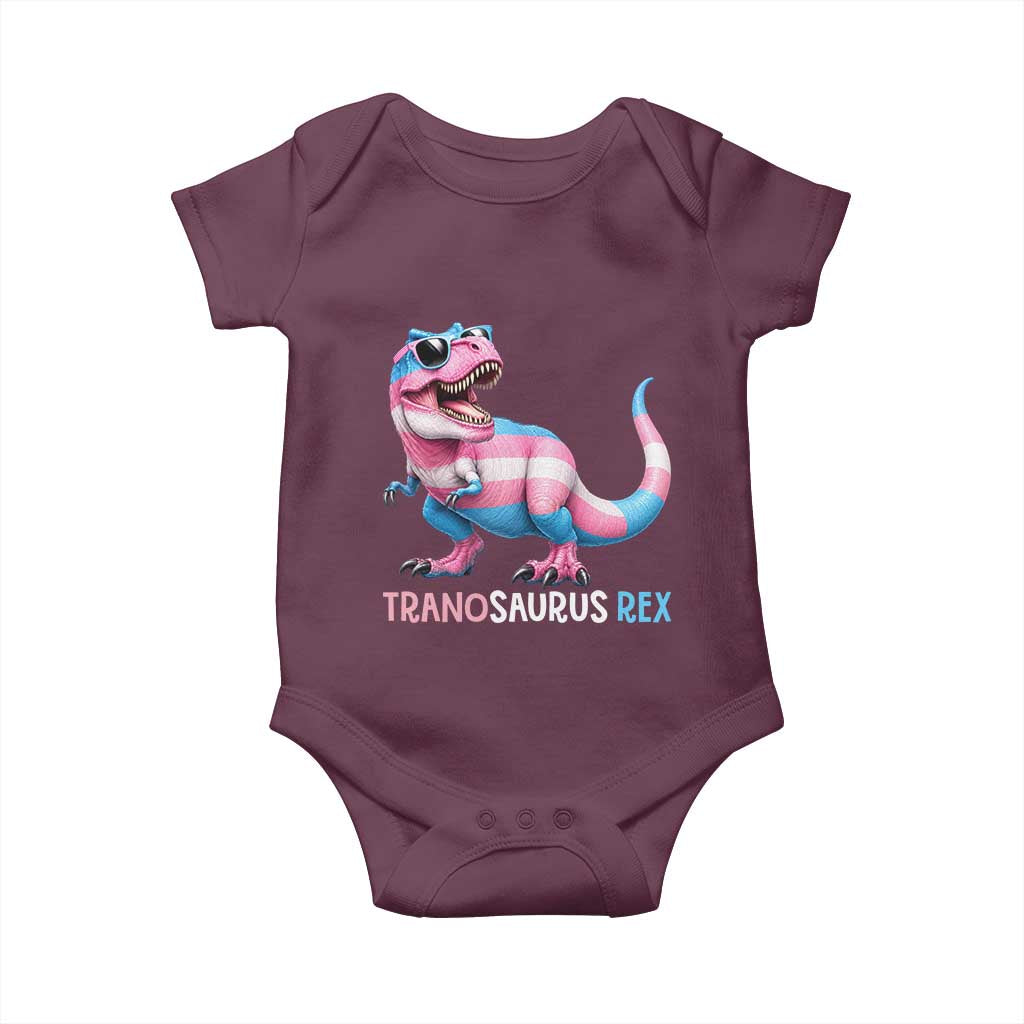 Transaurus Rex Transgender Pride Baby Onesie Funny Dinosaur Lover