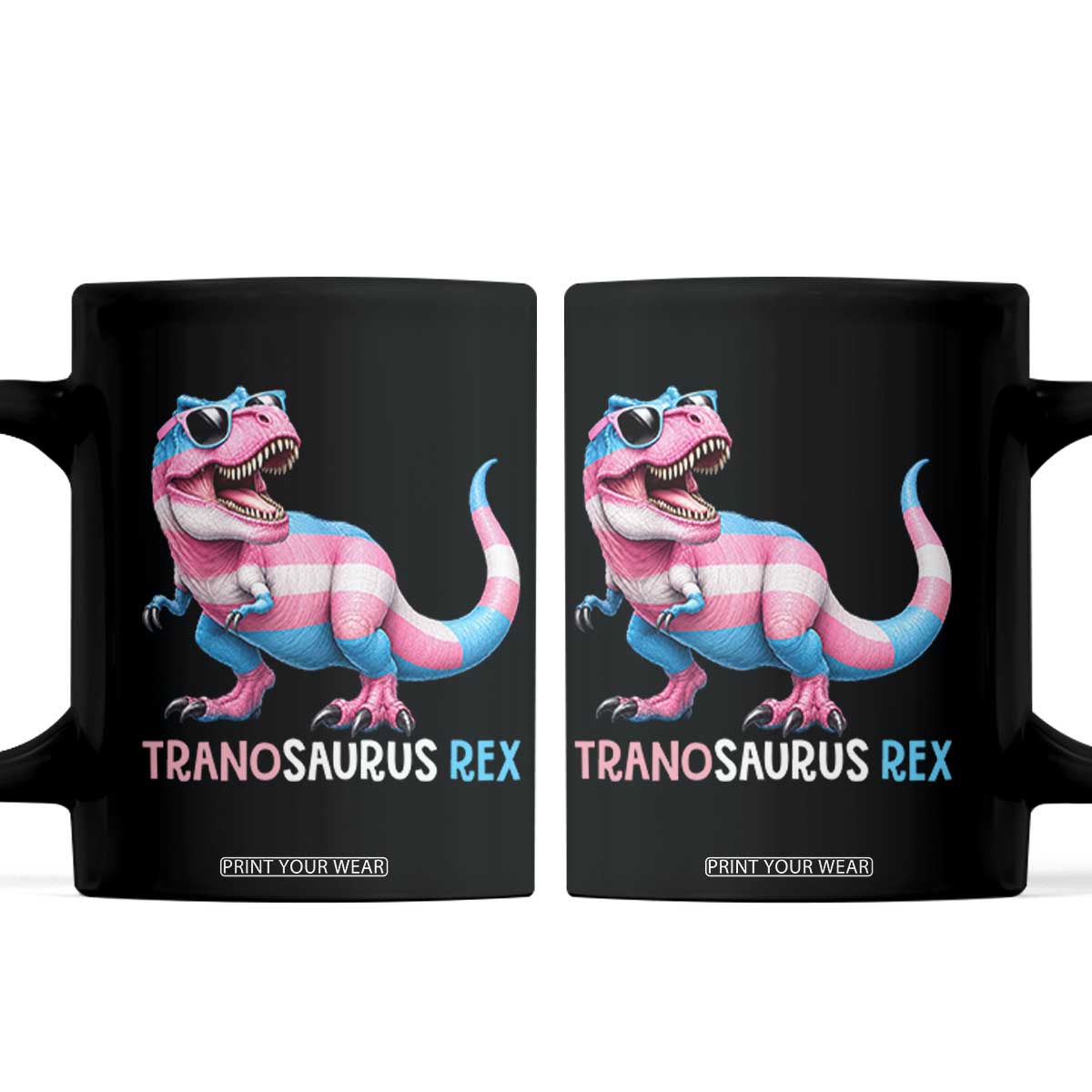 Transaurus Rex Transgender Pride Coffee Mug Funny Dinosaur Lover