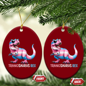 Transaurus Rex Transgender Pride Ceramic Ornament Funny Dinosaur Lover TS12 Print Your Wear