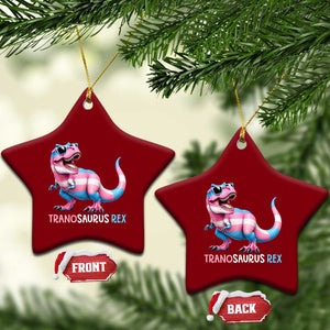 Transaurus Rex Transgender Pride Ceramic Ornament Funny Dinosaur Lover TS12 Print Your Wear