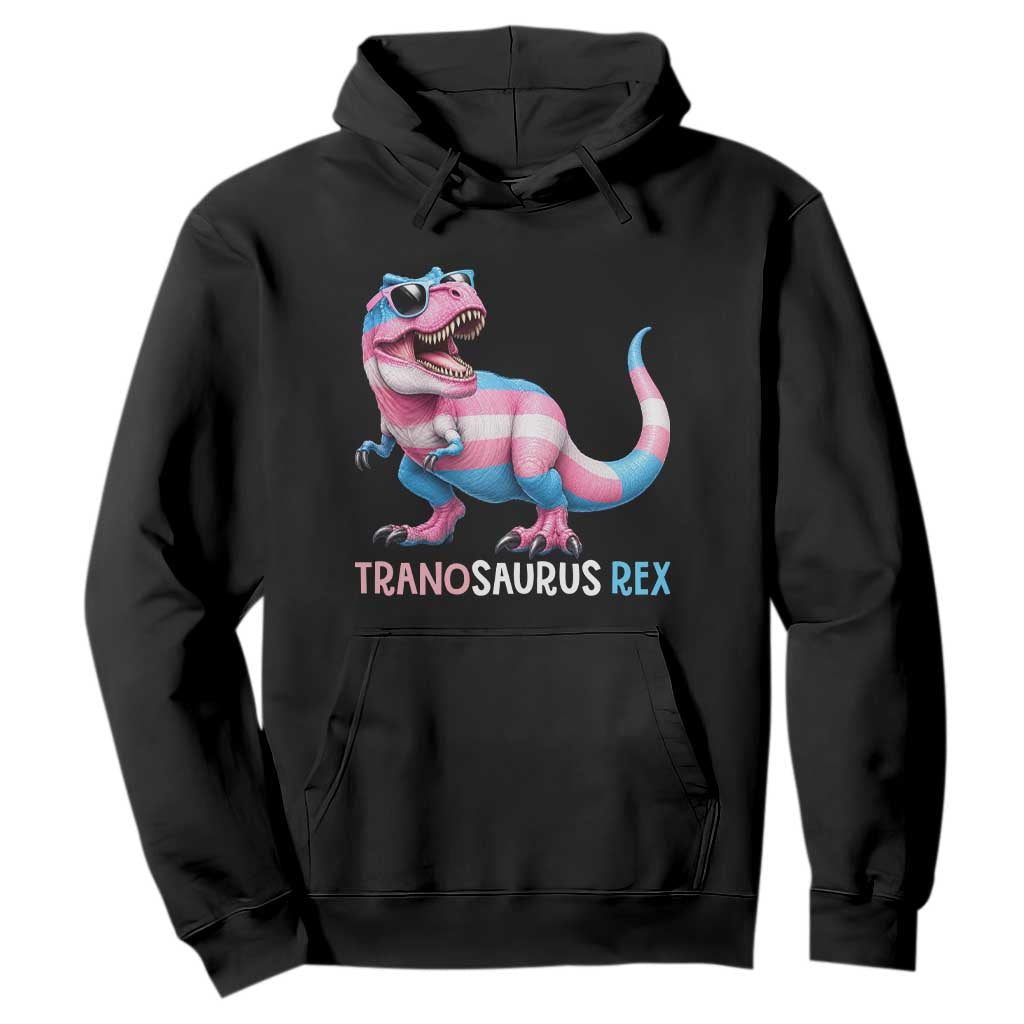Transaurus Rex Transgender Pride Hoodie Funny Dinosaur Lover TS12 Black Print Your Wear