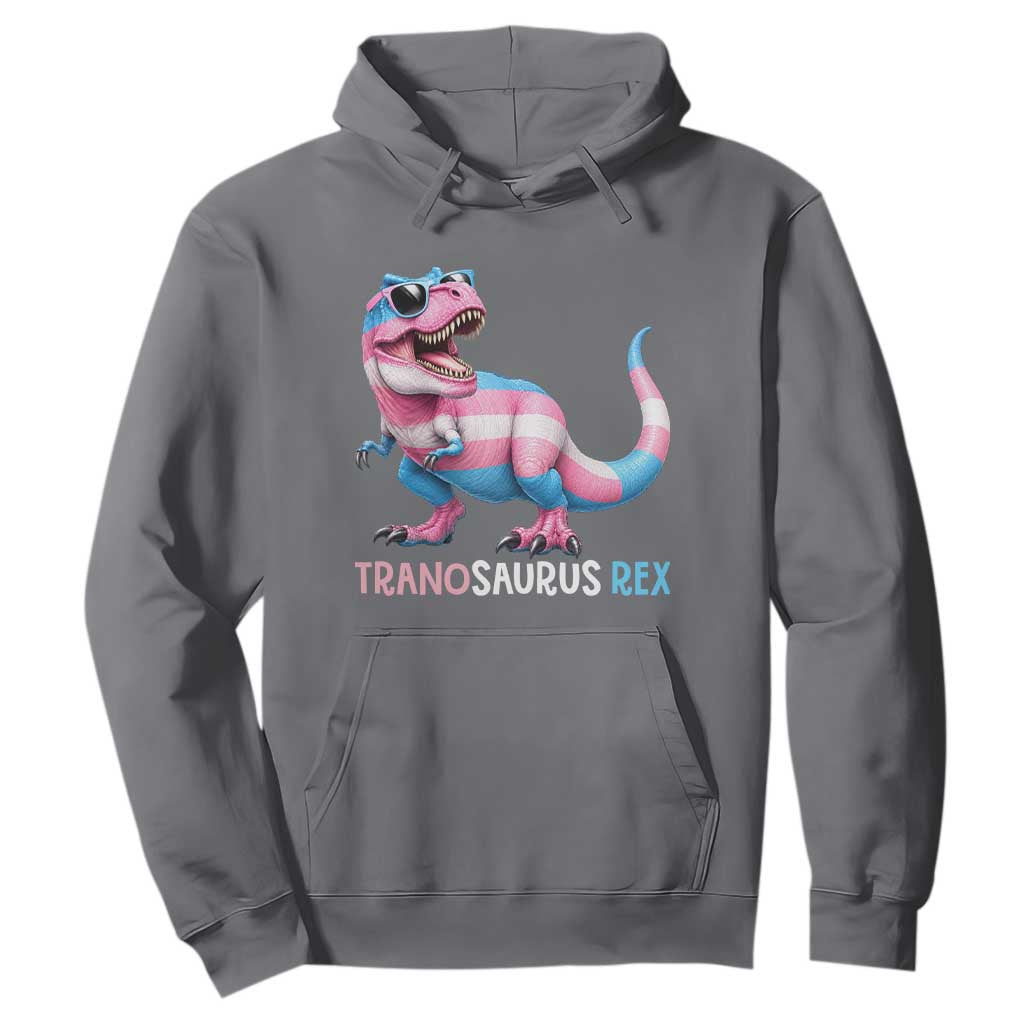 Transaurus Rex Transgender Pride Hoodie Funny Dinosaur Lover TS12 Charcoal Print Your Wear