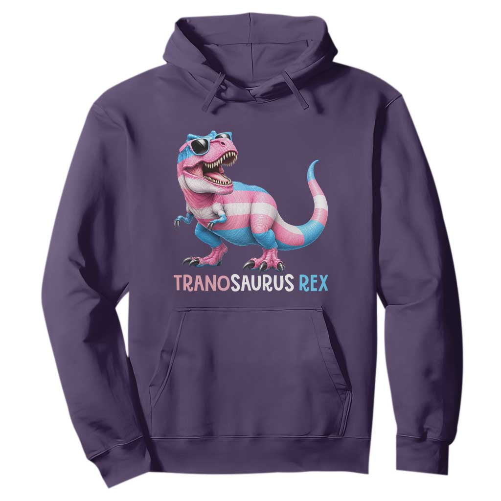 Transaurus Rex Transgender Pride Hoodie Funny Dinosaur Lover TS12 Purple Print Your Wear