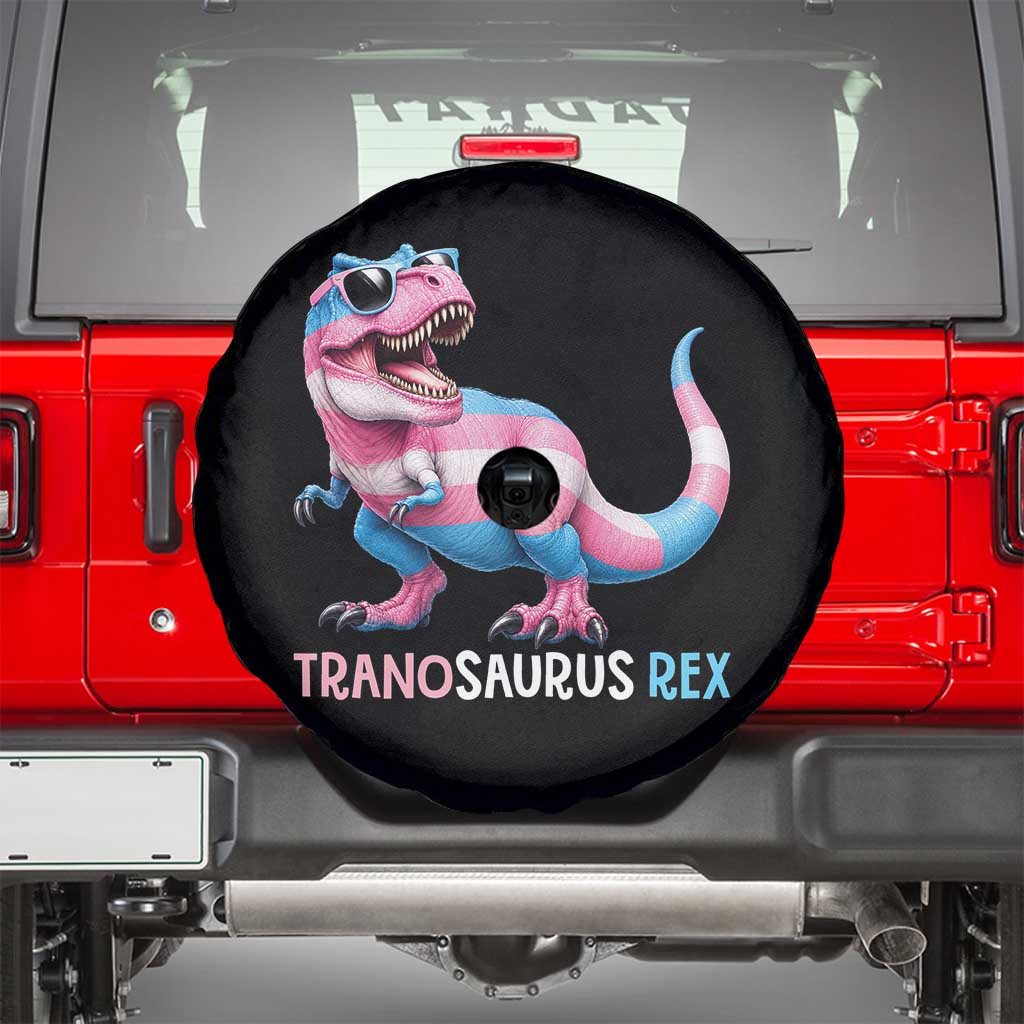 Transaurus Rex Transgender Pride Spare Tire Cover Funny Dinosaur Lover TS12 Black Print Your Wear