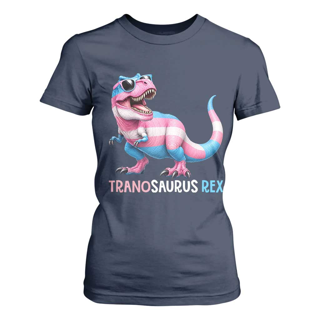 Transaurus Rex Transgender Pride T Shirt For Women Funny Dinosaur Lover