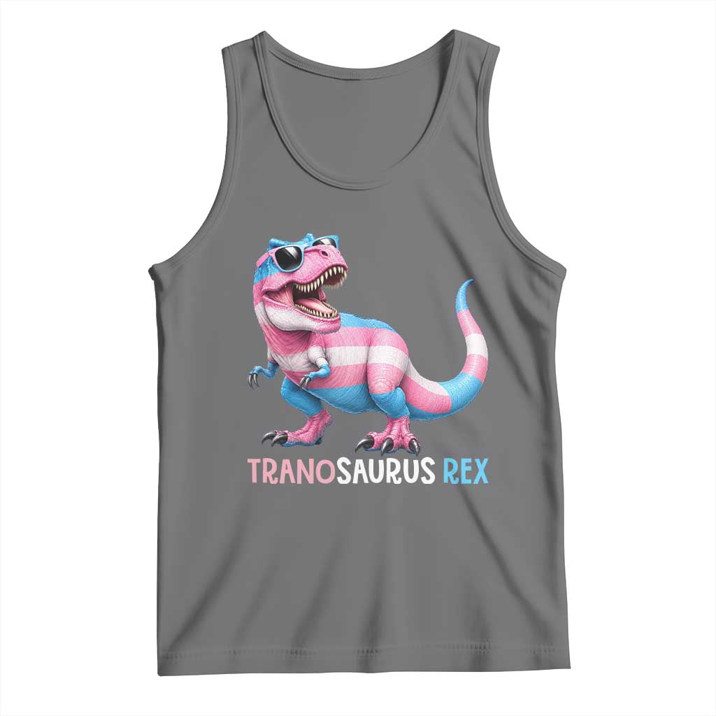 Transaurus Rex Transgender Pride Tank Top Funny Dinosaur Lover