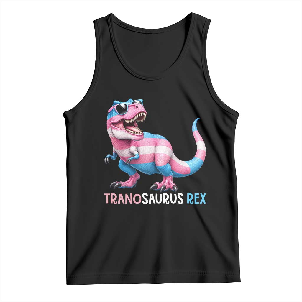 Transaurus Rex Transgender Pride Tank Top Funny Dinosaur Lover