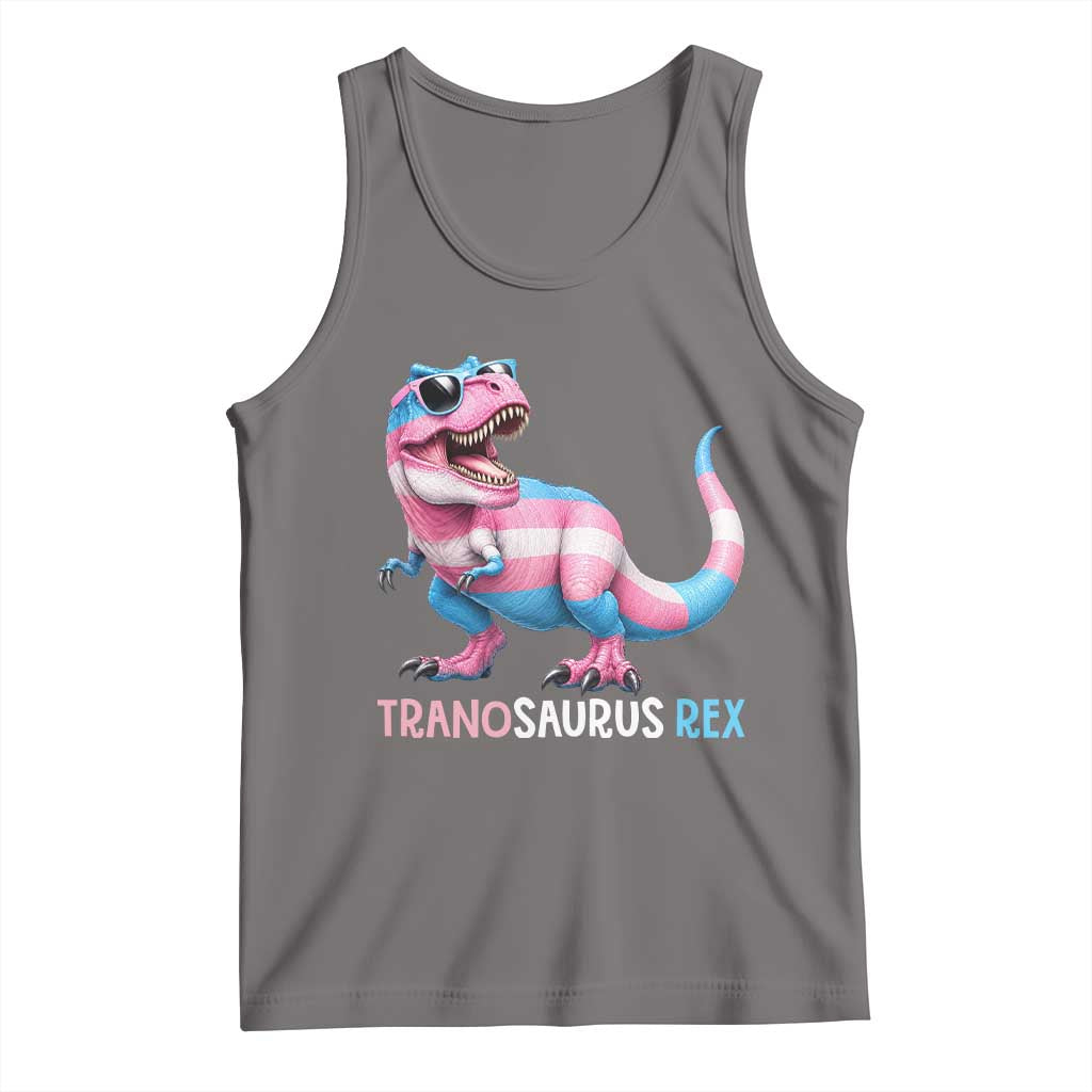 Transaurus Rex Transgender Pride Tank Top Funny Dinosaur Lover
