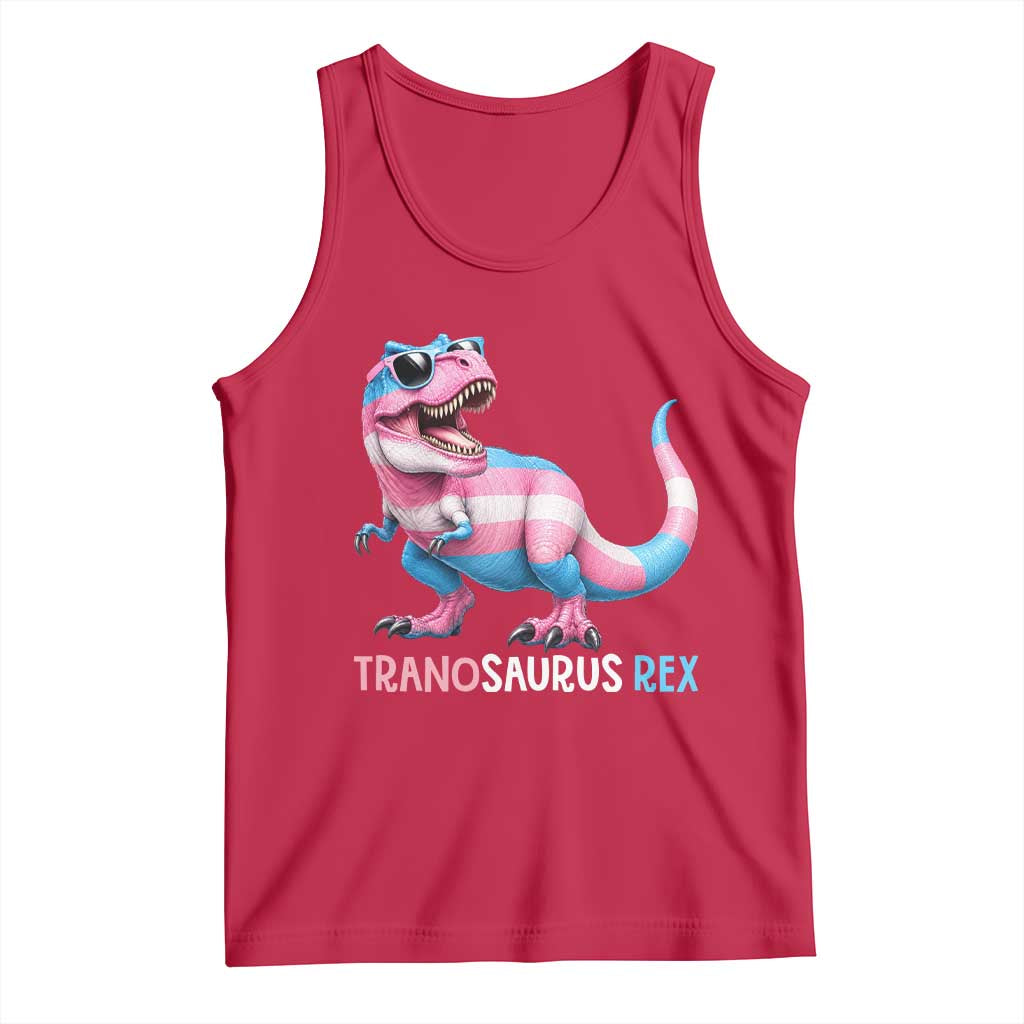 Transaurus Rex Transgender Pride Tank Top Funny Dinosaur Lover