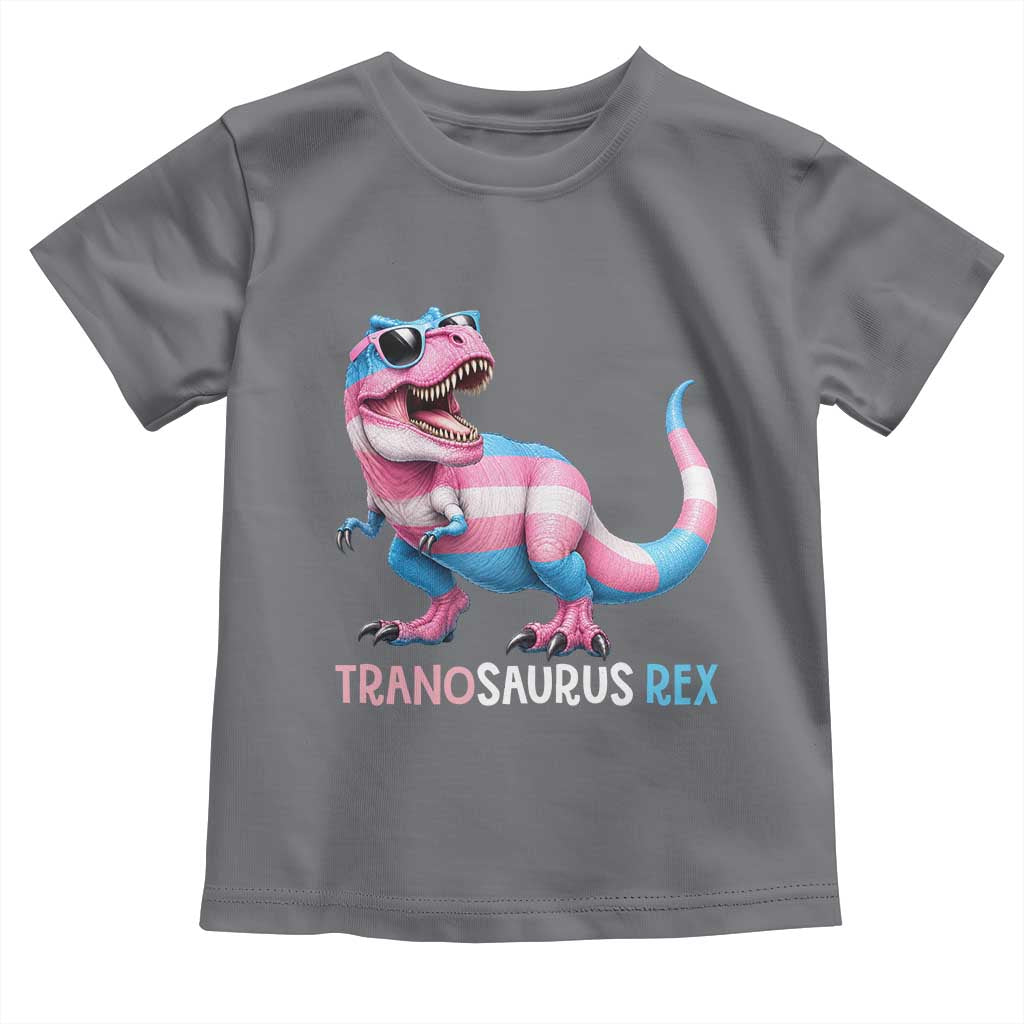 Transaurus Rex Transgender Pride Toddler T Shirt Funny Dinosaur Lover TS12 Charcoal Print Your Wear