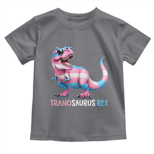 Transaurus Rex Transgender Pride Toddler T Shirt Funny Dinosaur Lover TS12 Charcoal Print Your Wear