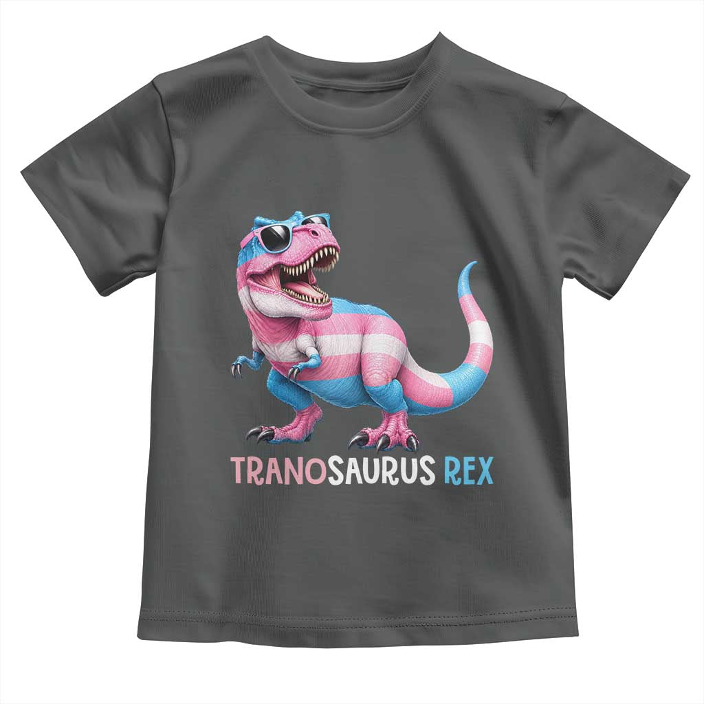 Transaurus Rex Transgender Pride Toddler T Shirt Funny Dinosaur Lover TS12 Dark Heather Print Your Wear