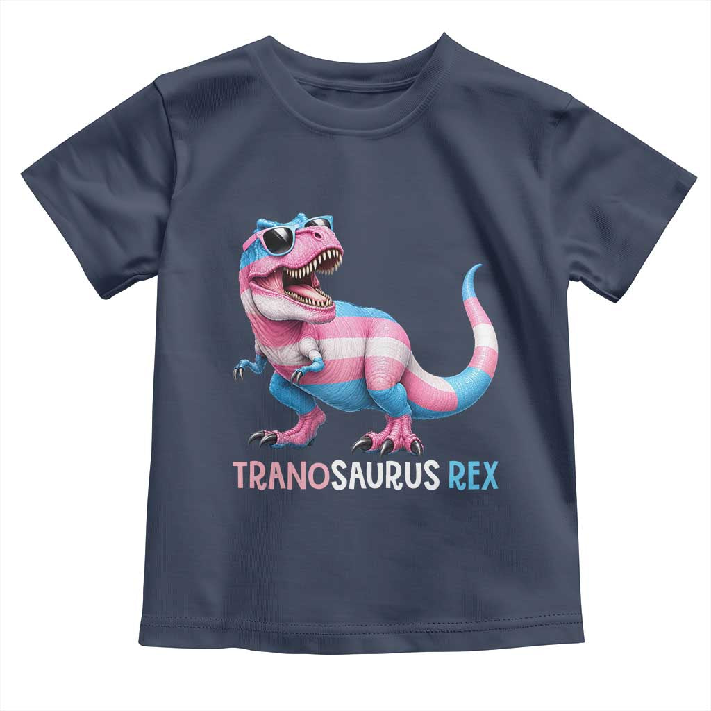 Transaurus Rex Transgender Pride Toddler T Shirt Funny Dinosaur Lover TS12 Navy Print Your Wear