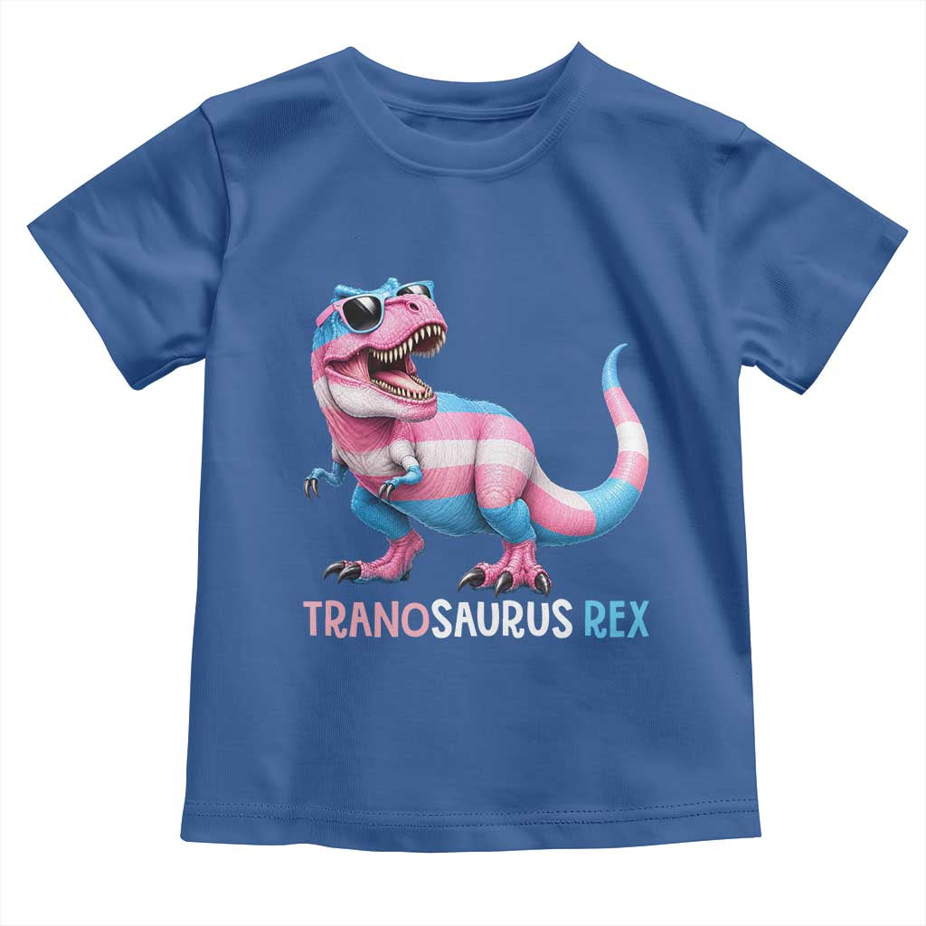 Transaurus Rex Transgender Pride Toddler T Shirt Funny Dinosaur Lover TS12 Royal Blue Print Your Wear