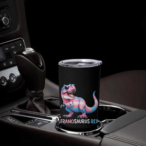 Transaurus Rex Transgender Pride Tumbler Cup Funny Dinosaur Lover TS12 Print Your Wear
