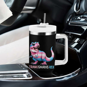 Transaurus Rex Transgender Pride Tumbler With Handle Funny Dinosaur Lover TS12 Print Your Wear