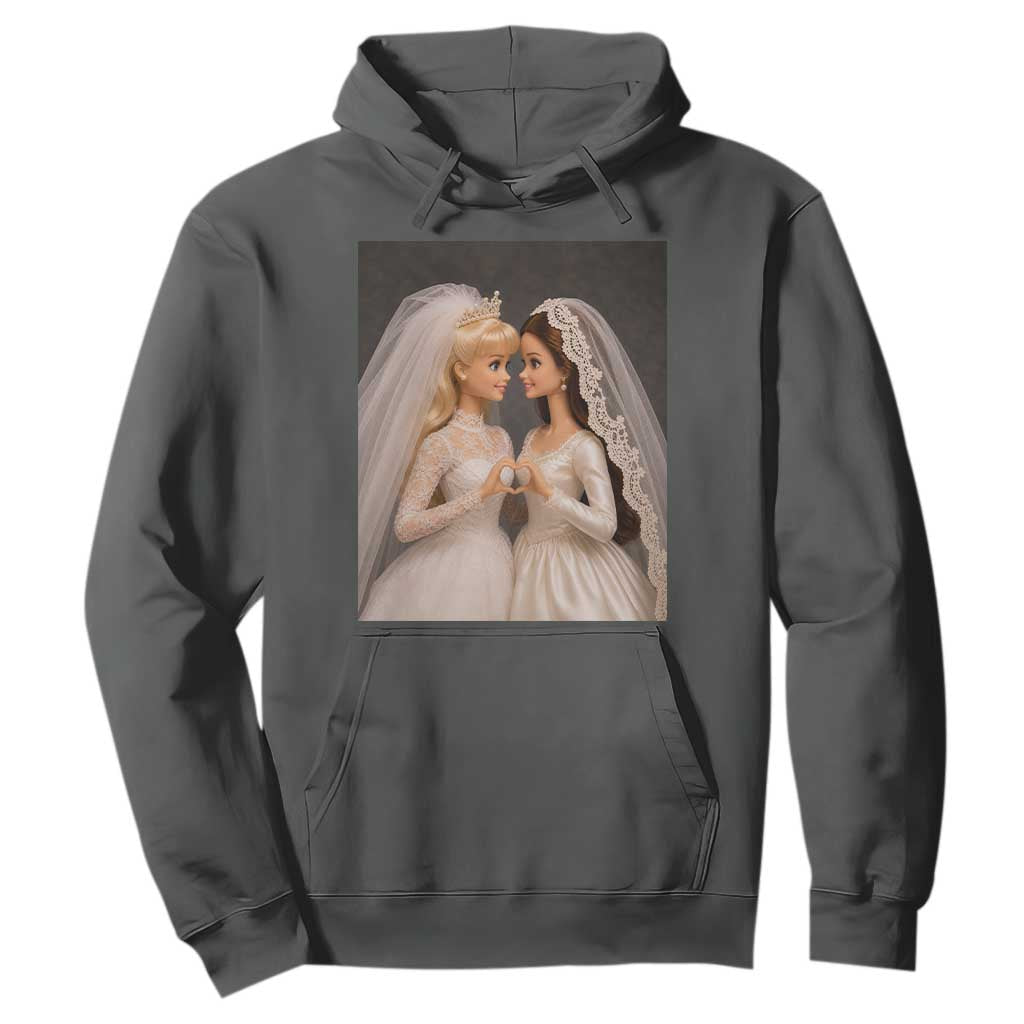 Funny Lesbian Doll Wedding Engagement Hoodie LGBTQ Pride Gift