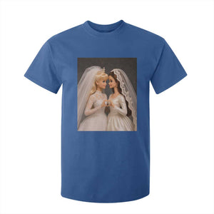Funny Lesbian Doll Wedding Engagement T Shirt For Kid LGBTQ Pride Gift