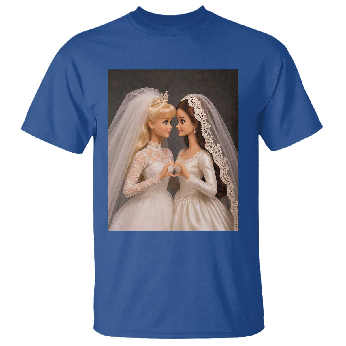 Funny Lesbian Doll Wedding Engagement T Shirt LGBTQ Pride Gift