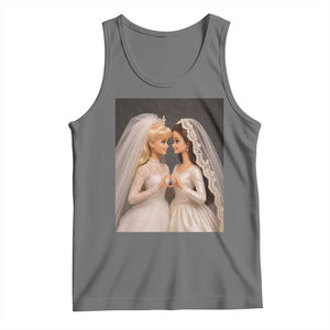 Funny Lesbian Doll Wedding Engagement Tank Top LGBTQ Pride Gift