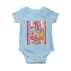 Engaged Club Wives In Progress Baby Onesie Lesbian Bachelorette Engagement Gift TS12 Light Blue Print Your Wear