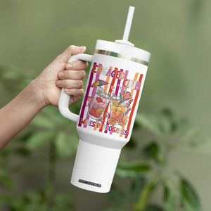 Engaged Club Wives In Progress Tumbler With Handle Lesbian Bachelorette Engagement Gift
